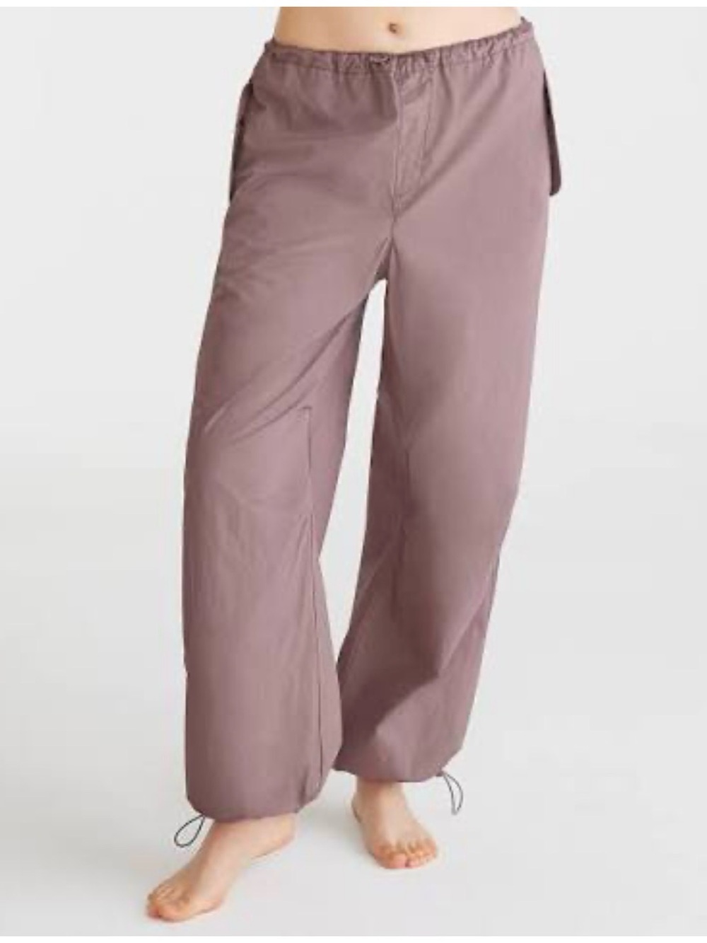 Aeropostale Parachute Pants in Dusty Mauve